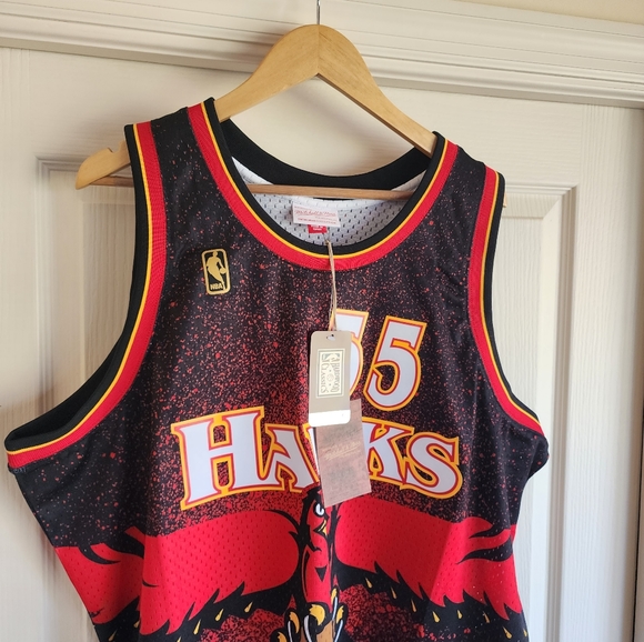 Dikembe Mutombo Atlanta Hawks Mitchell & Ness NBA 1996-1997 Authentic Jersey HWC - Picture 2 of 8